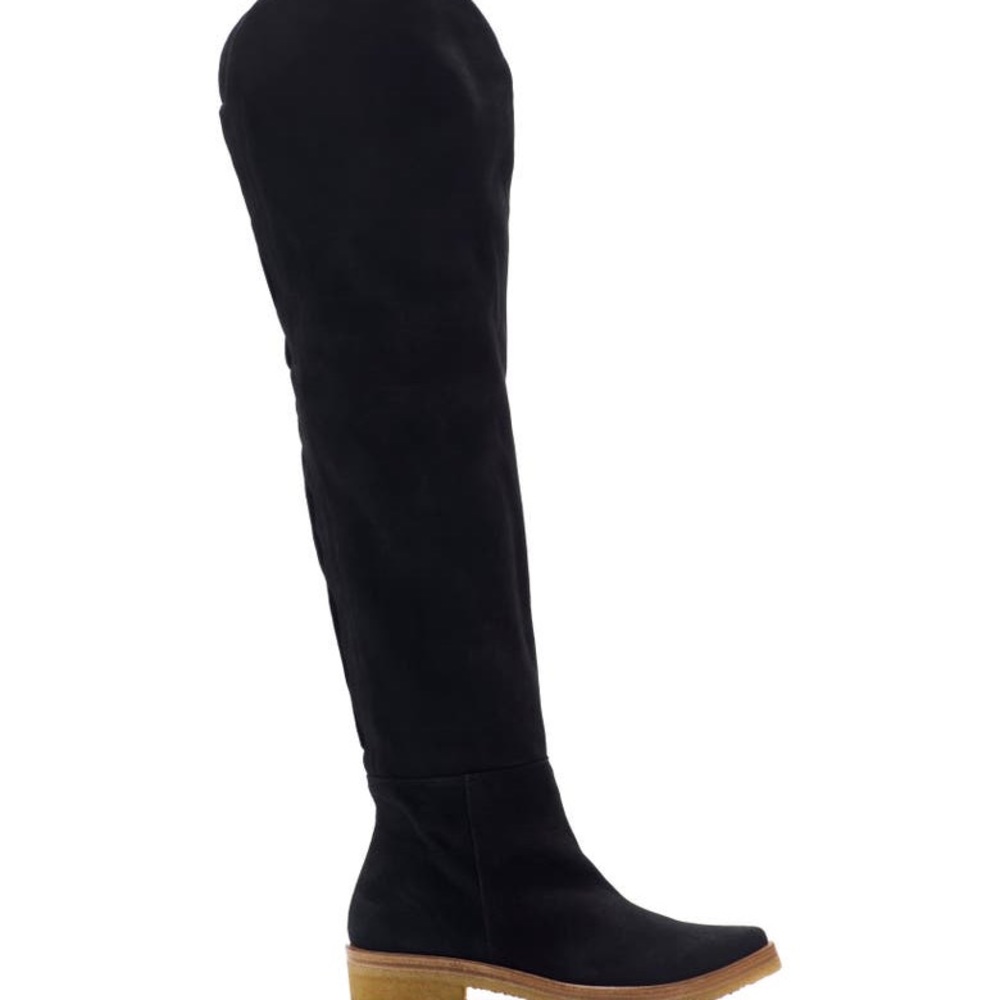 Free People OTK Black Suede Boots